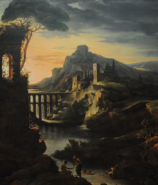 Theodore   Gericault Landscape with an Aquaduct China oil painting art